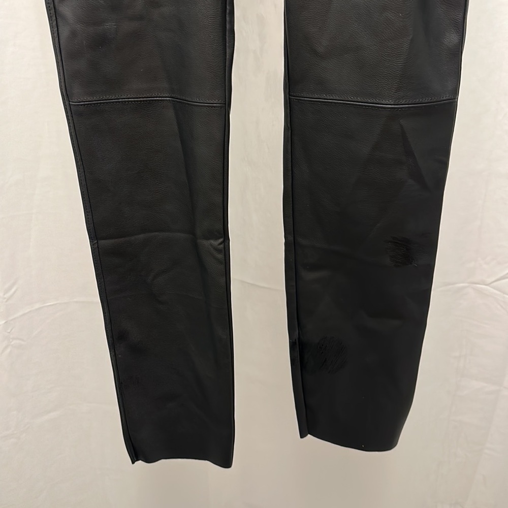 David Lerner New York size S faux leather pants high rise - Picture 3 of 13